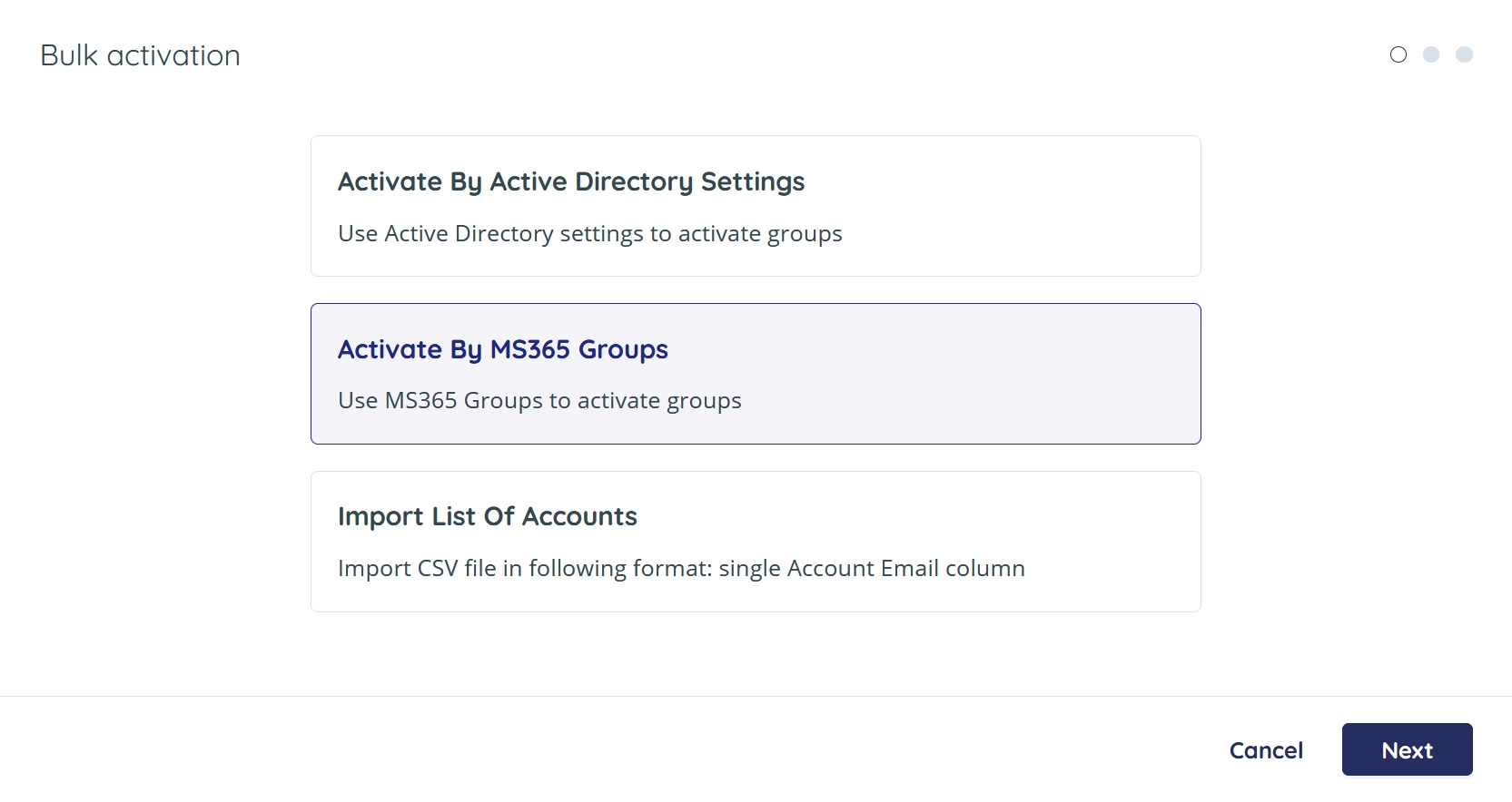 Activation using Microsoft Groups