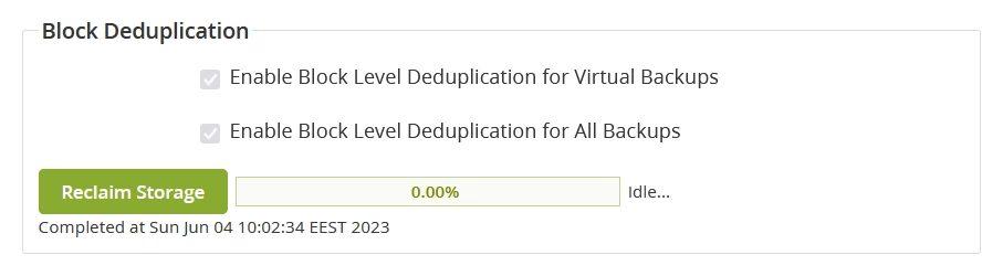 Block Deduplication