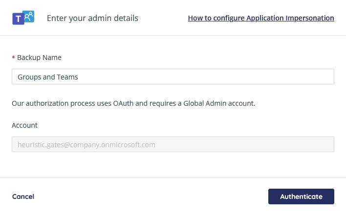 Backup task authorization