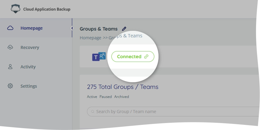 Connection status