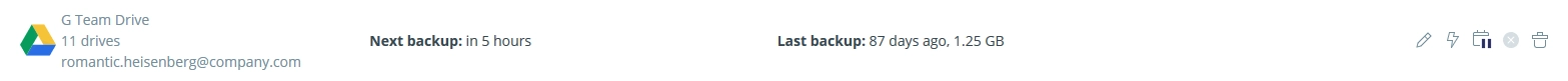 Backup task