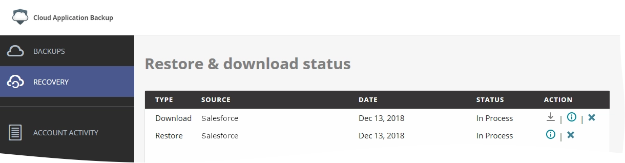 estore status