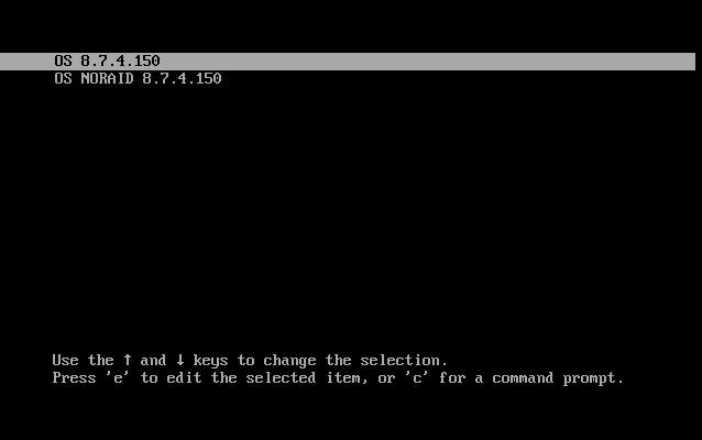 Select boot option