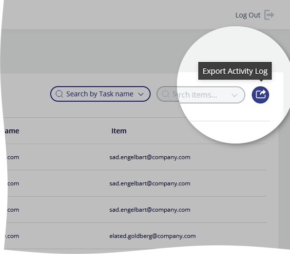 Export system events data