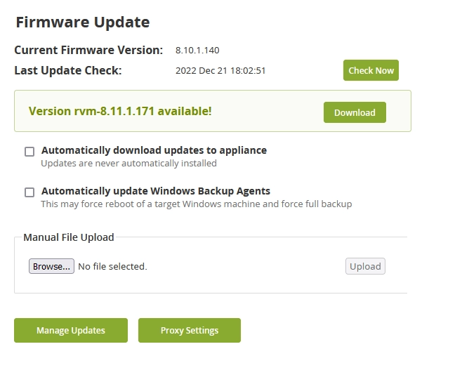 Download update