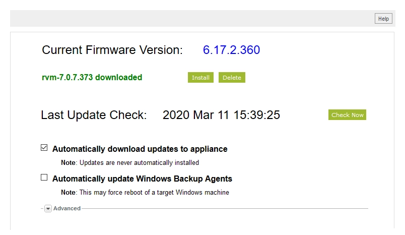 Install update