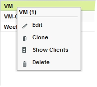 Context menu