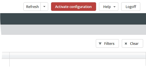 Activate configuration