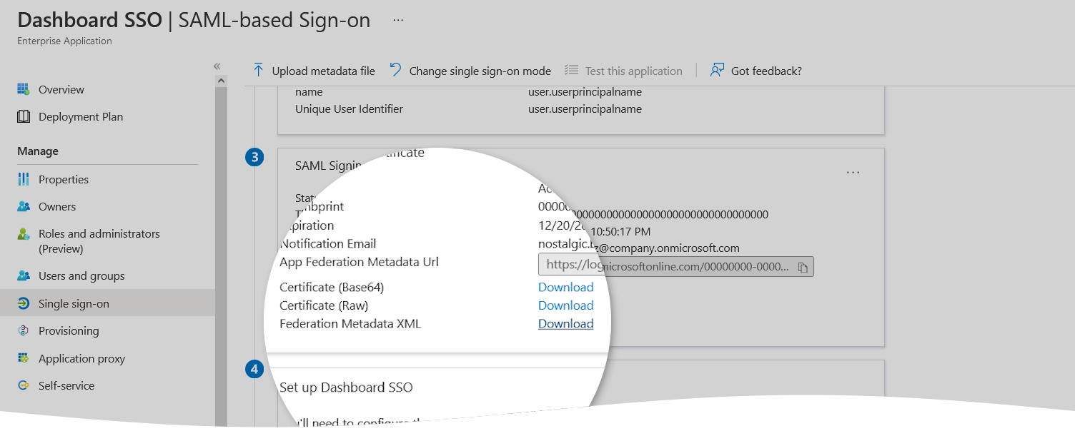 Download metadata file