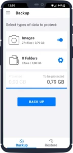 Backup view