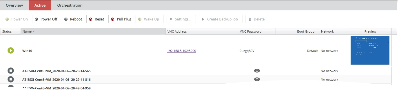 VNC address