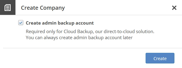 Create company admin