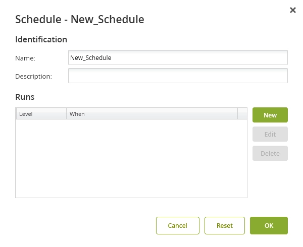 New schedule
