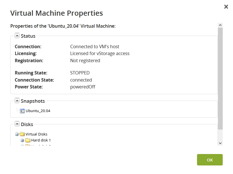 VM properties