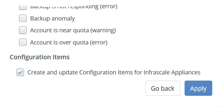 Configuration items