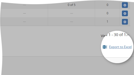 Export data
