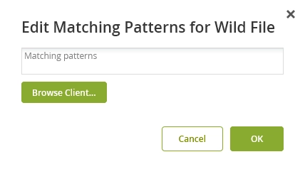 Edit matching patterns