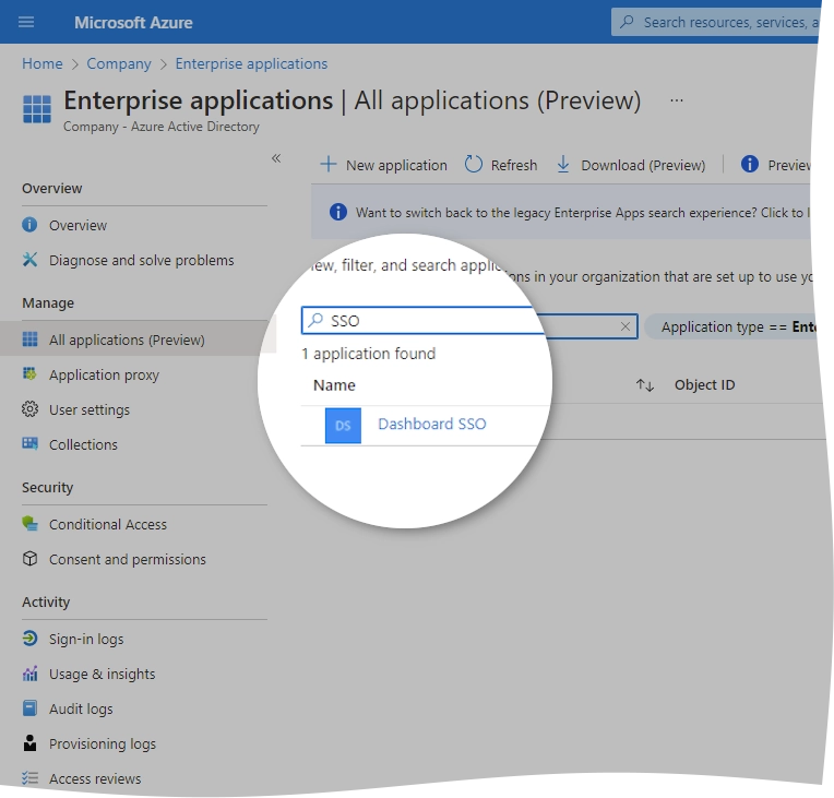 Search apps