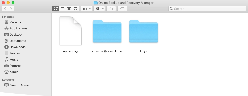 OBRM account folder