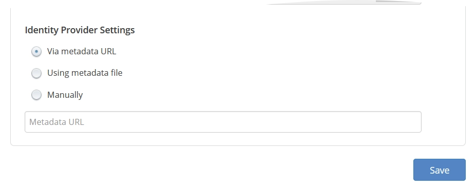 Identity provider settings