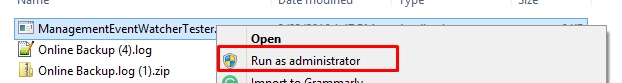 Run as administrator