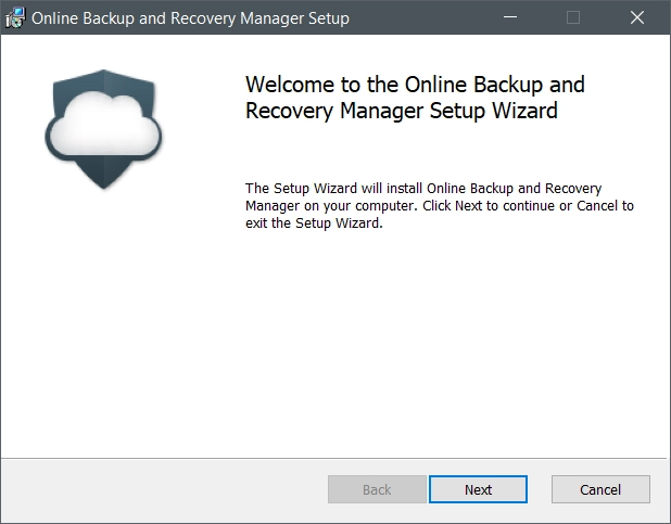 Installation wizard