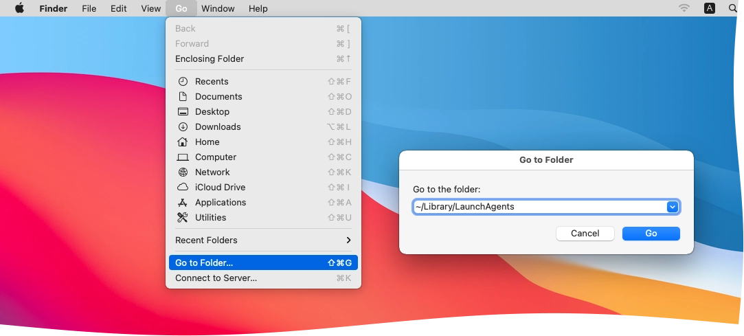 Launch agents folder