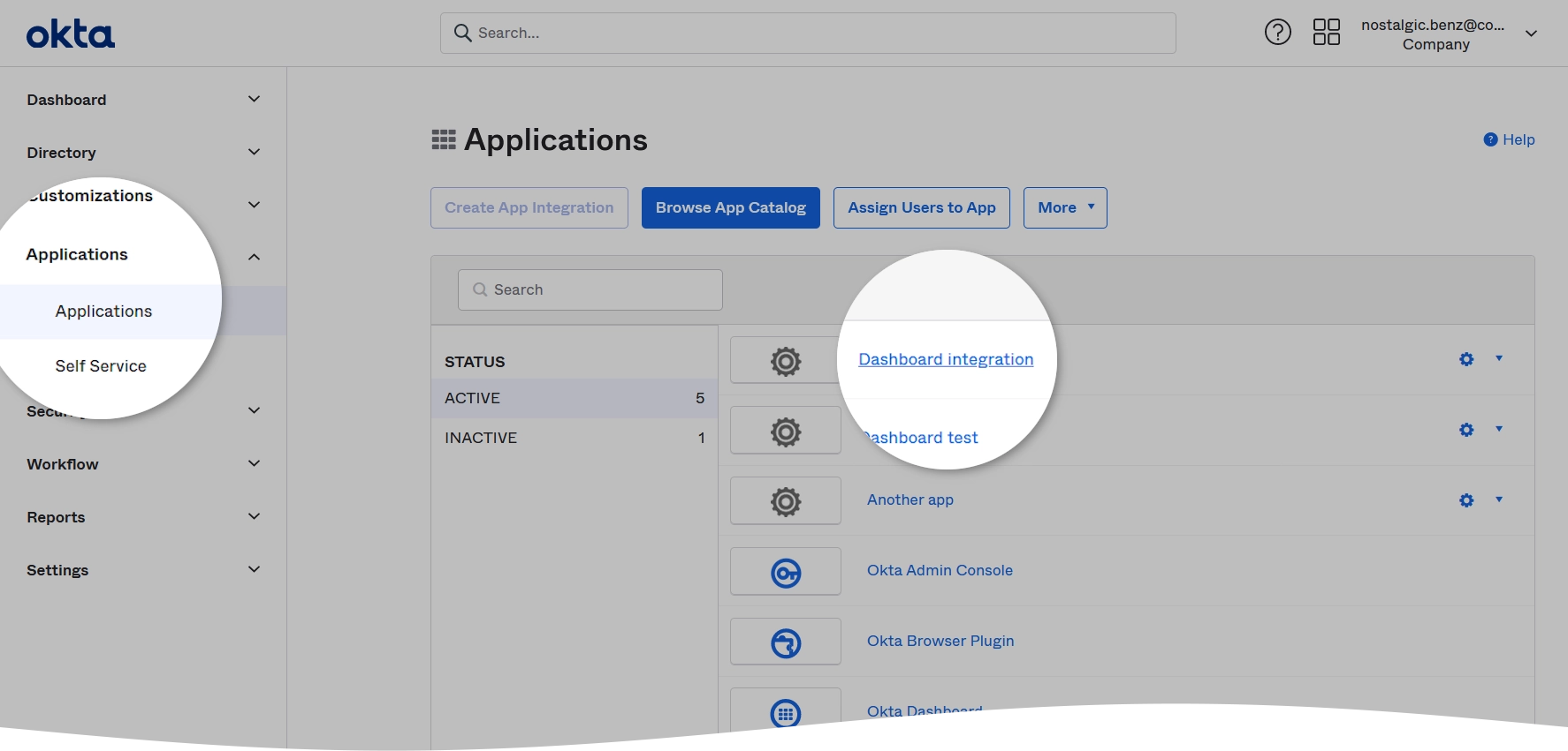 Open Okta app