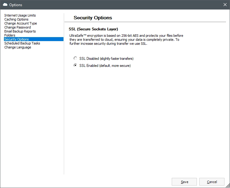 Security options