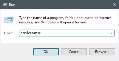 Open Windows Services