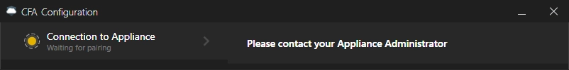 Backup agent is waiting for pairing