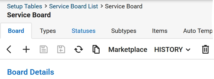 Service board