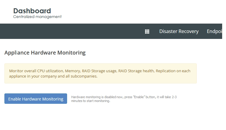 Turn monitoring on