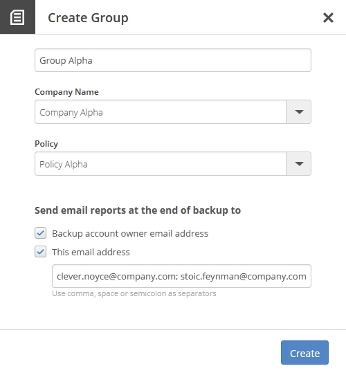 Group settings